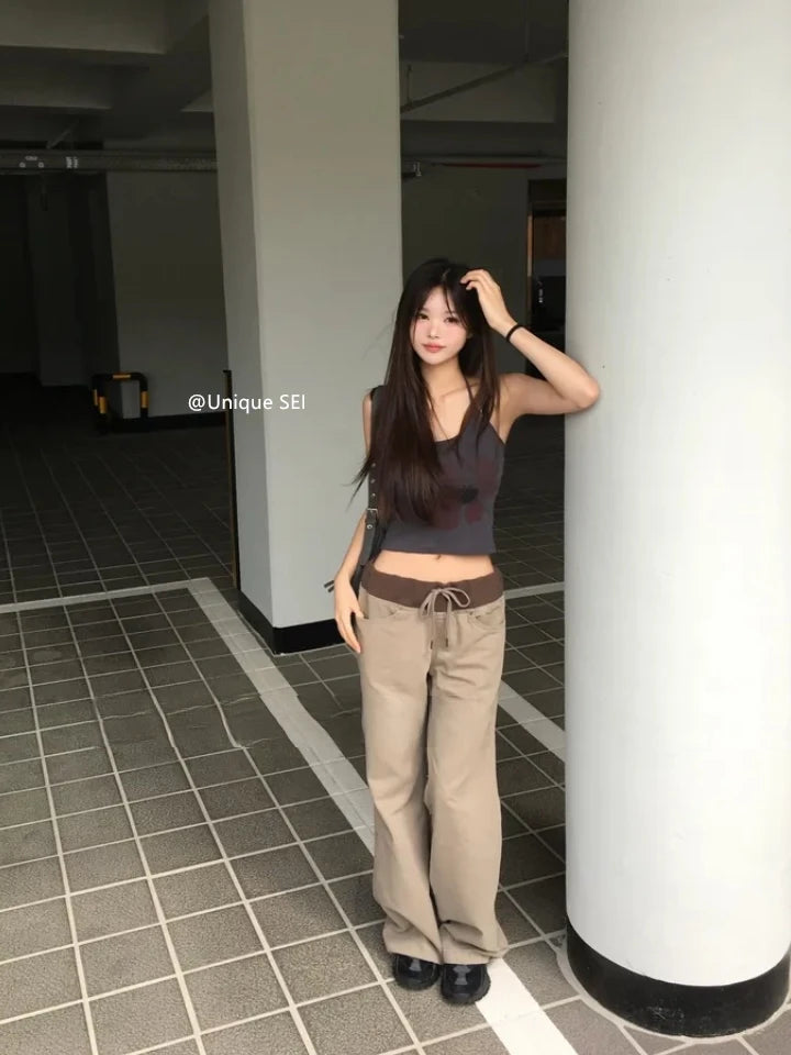 Retro Floral Print ter Top plus Slimming Pleated  Skirt Set Women's Summer Polyester Fiber Versatile Print ter Ne...