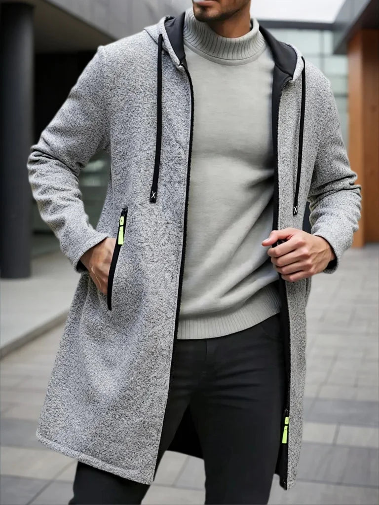 2025 Sweatwear Men's Hoodies Long Sleeve Sweatshirts for Men Zipper Hooded Mens Oversize Winter Top Jacket Coat Black Sweater