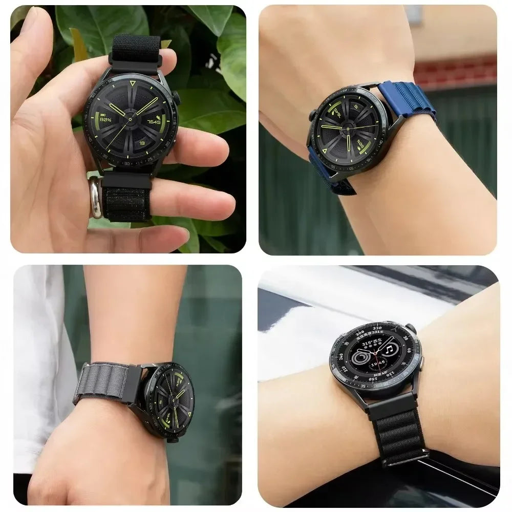 Alpine Loop Band for Amazfit Active 2 Smartwatch Replacment Bracelet 20mm 22mm Strap for Amazfit Active 2 Galaxy Watch 7/6/5/4