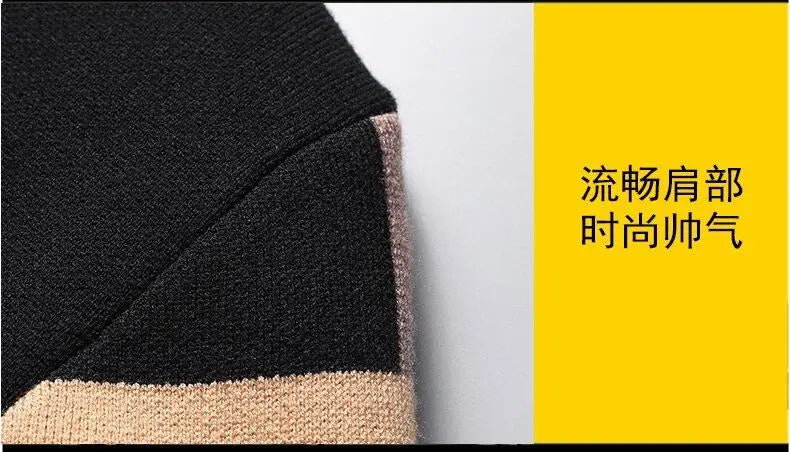 UpscaleVAutumn Trendy Knitted Cardigan for Men Loose Fit Outerwear Fashionable Sweater Spring Autumn Versatile Men's Top