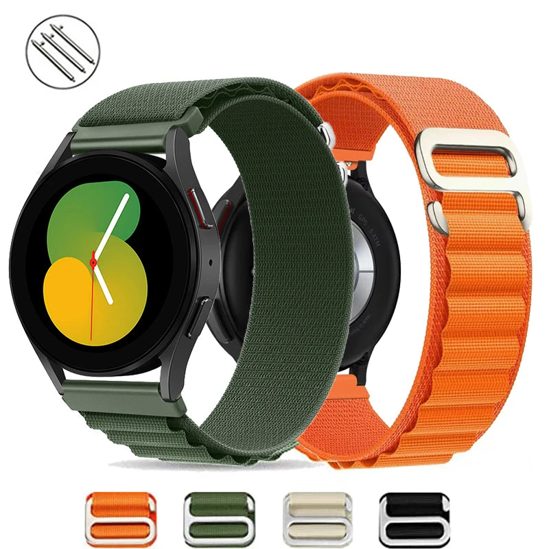 Alpine Loop Band for Amazfit Active 2 Smartwatch Replacment Bracelet 20mm 22mm Strap for Amazfit Active 2 Galaxy Watch 7/6/5/4