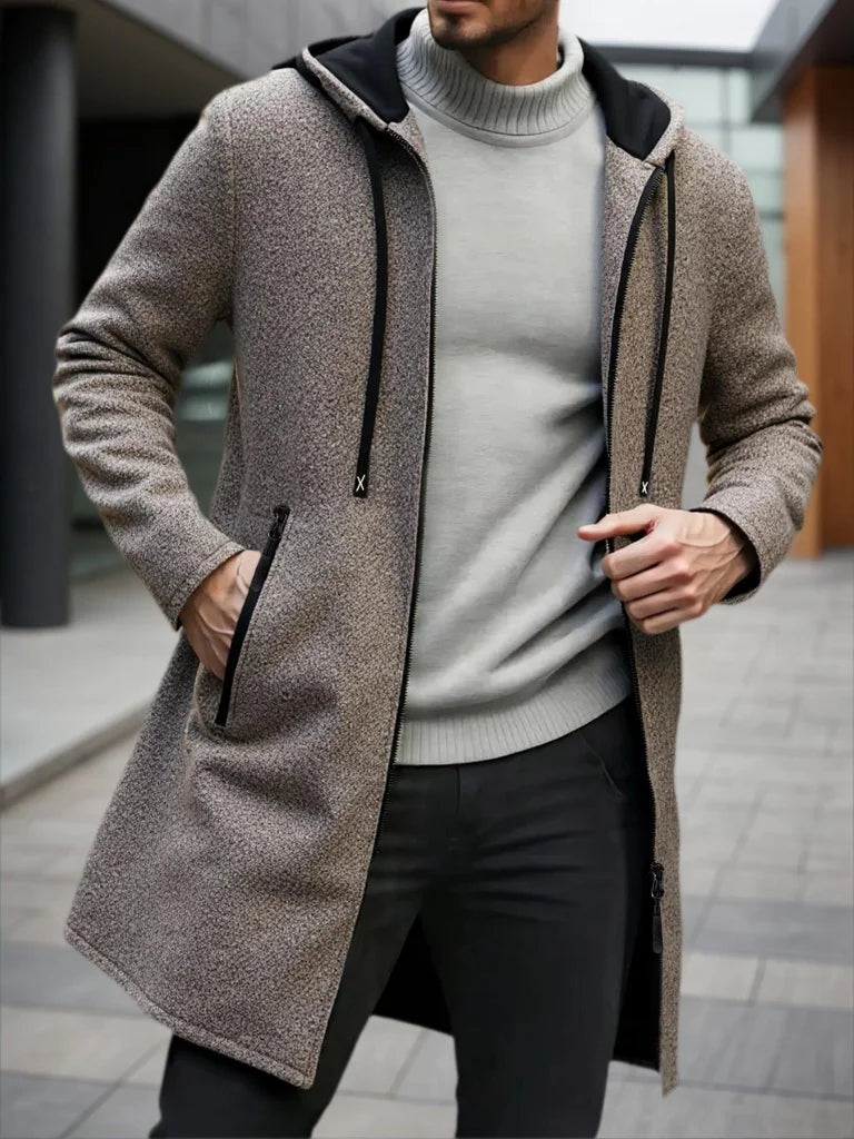 2025 Sweatwear Men's Hoodies Long Sleeve Sweatshirts for Men Zipper Hooded Mens Oversize Winter Top Jacket Coat Black Sweater