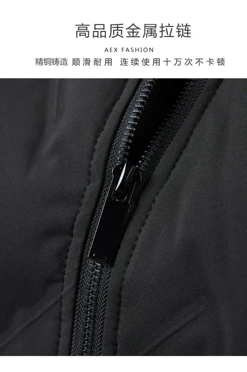 Down Cotton Jacket Winter Thickened Cotton Jacket Men's New Trendy Casual Youth Jacket Trendy Versatile Cotton Jacket Top