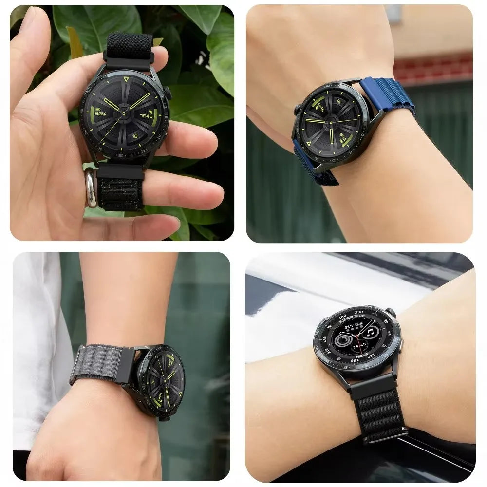 Alpine Loop Band for Amazfit Active 2 Smartwatch Replacment Bracelet 20mm 22mm Strap for Amazfit Active 2 Galaxy Watch 7/6/5/4