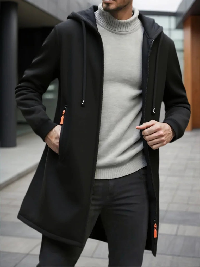 2025 Sweatwear Men's Hoodies Long Sleeve Sweatshirts for Men Zipper Hooded Mens Oversize Winter Top Jacket Coat Black Sweater