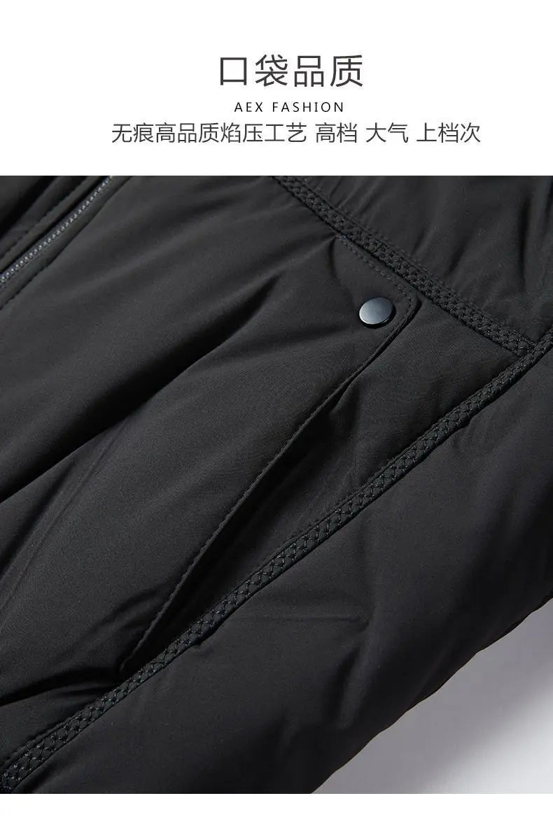 Down Cotton Jacket Winter Thickened Cotton Jacket Men's New Trendy Casual Youth Jacket Trendy Versatile Cotton Jacket Top