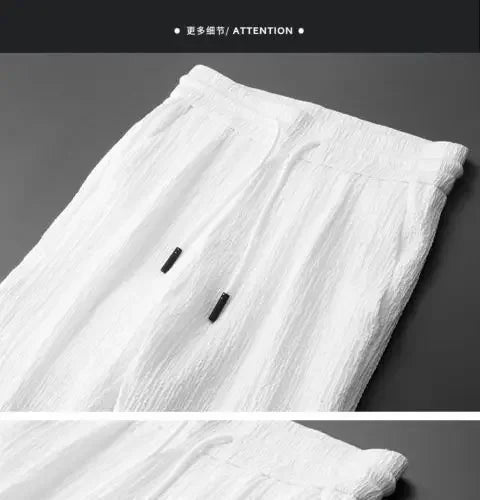 Spring Summer Fashion Suit Men Blazer Pants Stripe Pleats Long Sleeve Turndown Collar Jacket Drawstring Trousers for Wedding