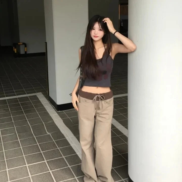 Retro Floral Print ter Top plus Slimming Pleated  Skirt Set Women's Summer Polyester Fiber Versatile Print ter Ne...