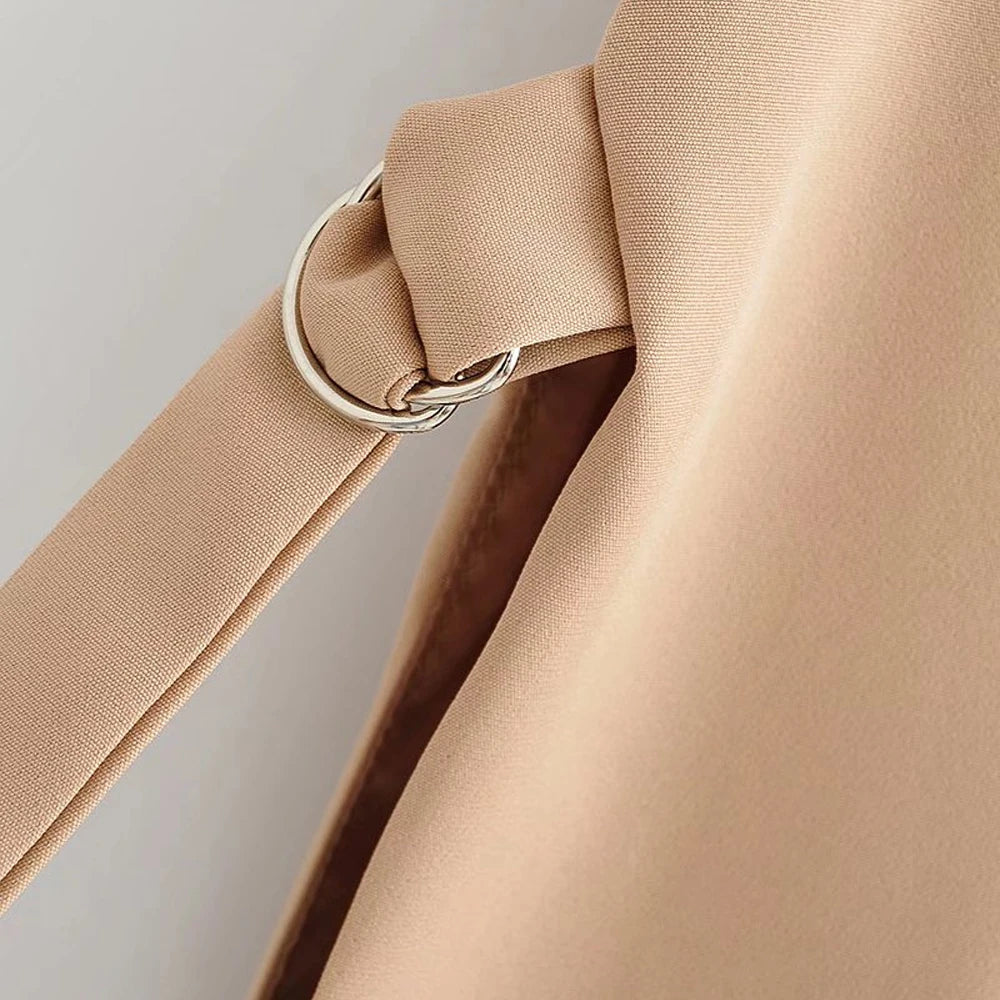 TRZA Women Fashion With Taps Side Vents Waistcoat Vintage Sleeveless Front Button Female Outerwear Chic Vest Tops