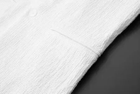 Spring Summer Fashion Suit Men Blazer Pants Stripe Pleats Long Sleeve Turndown Collar Jacket Drawstring Trousers for Wedding